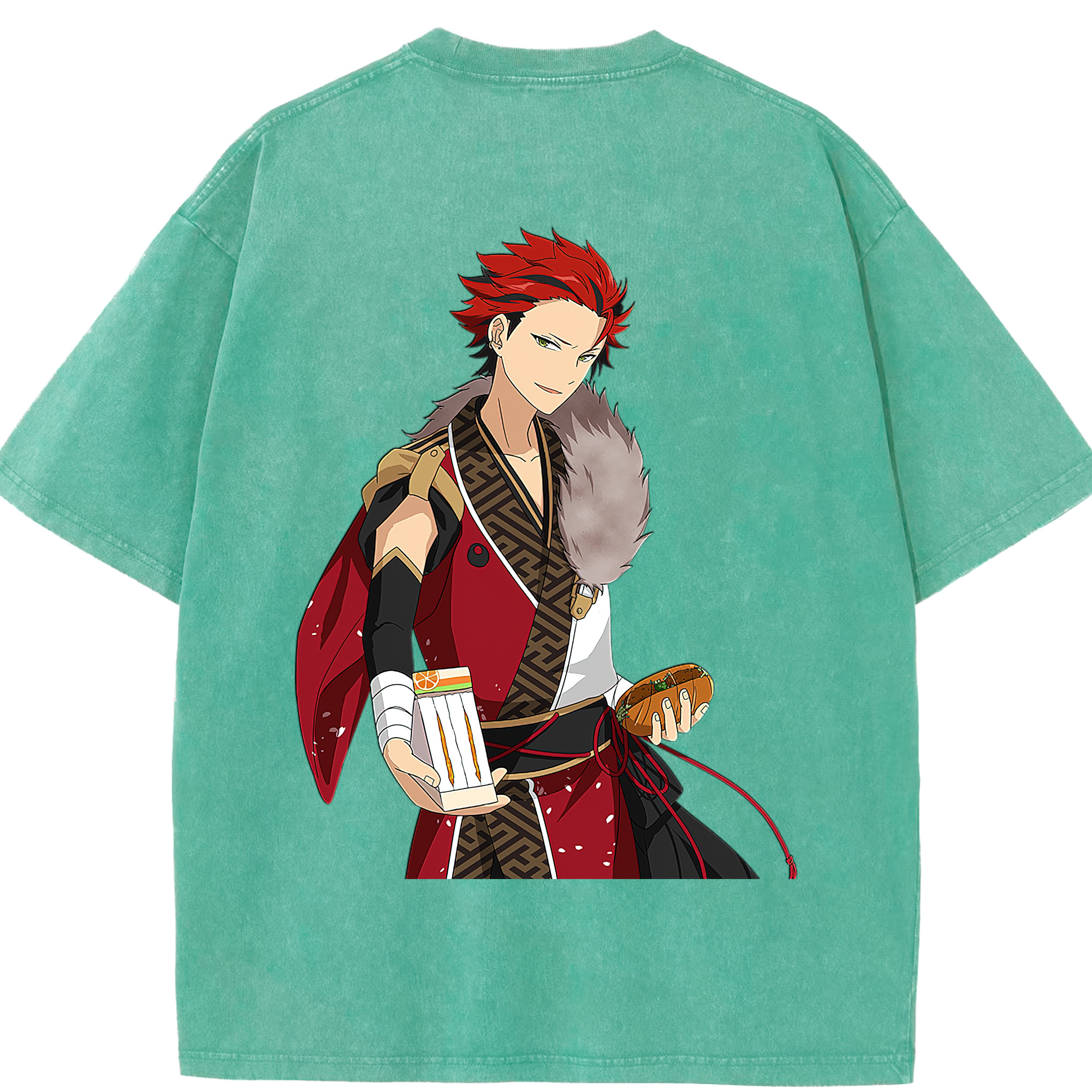 （画像用） あんさんぶるスターズ! Ensemble Stars 綿100% ヴィンテージ風 半袖Tシャツ（背面プリント）
